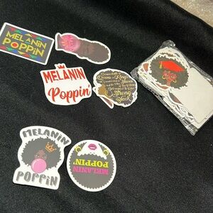 melanin Poppin 50 piece sticker set